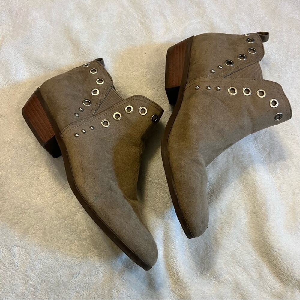 Circus by Sam Edelman Paula Logan Ankle Booties Big Girls Size 4 Faux Suede